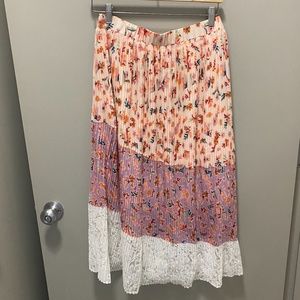Anthropologie multicolor skirt